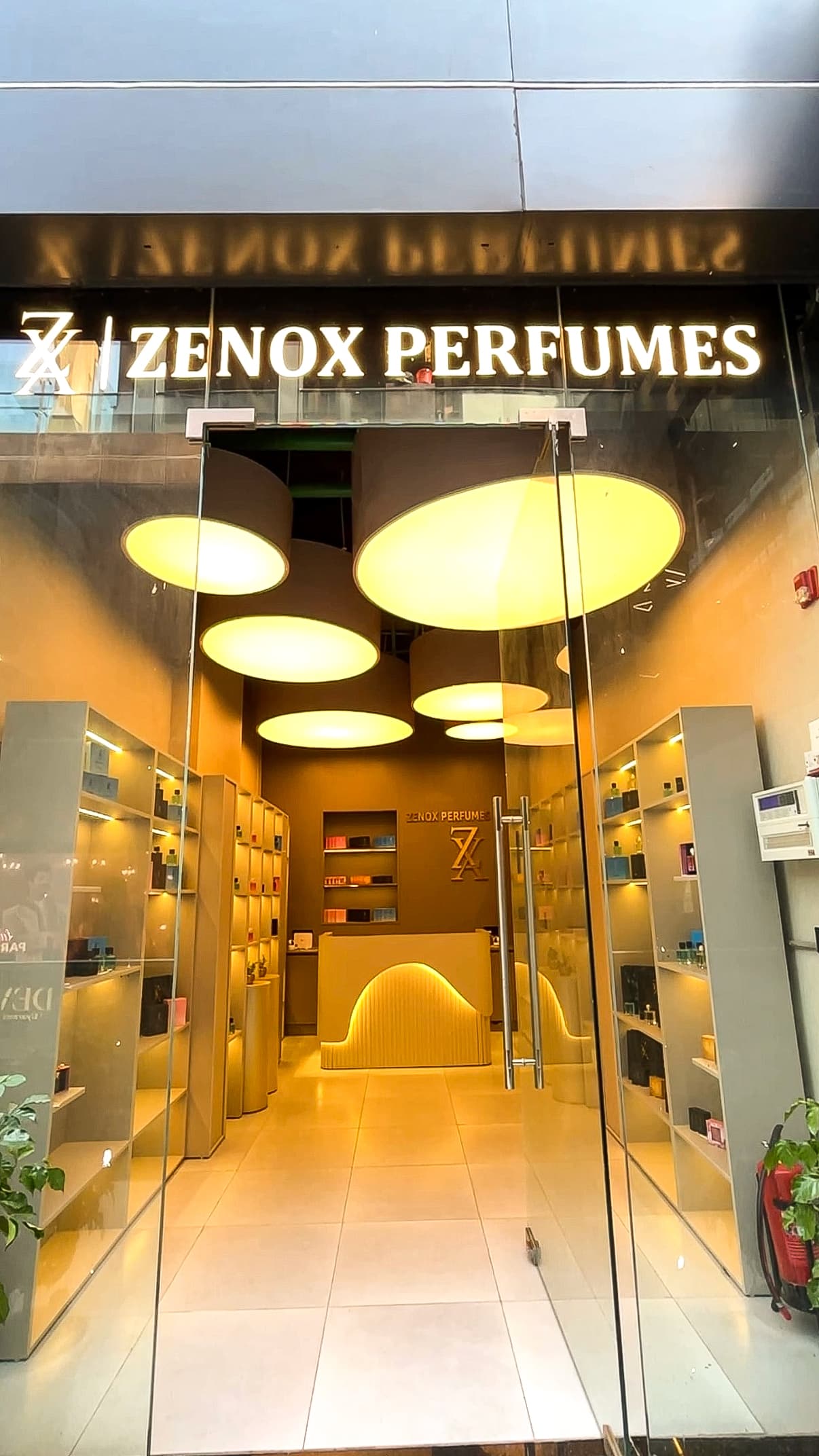 Zenox flagship store entrance